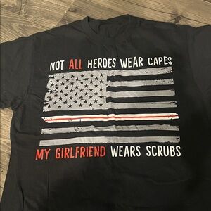 Black Graphic T-Shirt - Not All Heroes Wear Capes